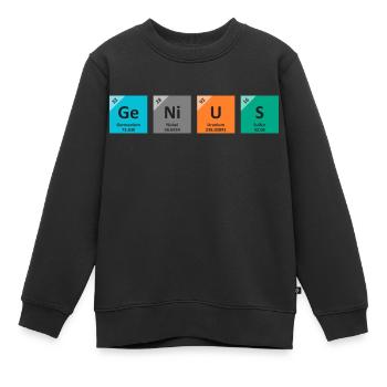 Genie - Kinder Premium Organic Sweatshirt - Schwarz - Vorne - AI Model Kid Female (0cm)