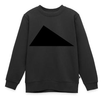 Dreieck rechtwinklig // Rechter Winkel //Geometrie - Kinder Premium Organic Sweatshirt - Schwarz - Vorne - AI Model Kid Female (0cm)