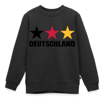 Deutschland - Kinder Premium Organic Sweatshirt - Schwarz - Vorne - AI Model Kid Female (0cm)