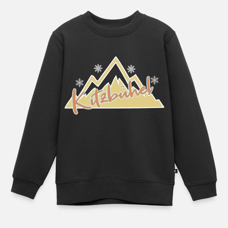 Kitzbühel - Kids Premium Organic Sweatshirt - black