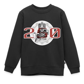 Simson MZ 250 - Sweat Premium enfant bio - noir - Devant - AI Model Kid Female (0cm)