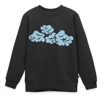 nuage - Sweat Premium enfant bio - noir - Devant - AI Model Kid Female (0cm)