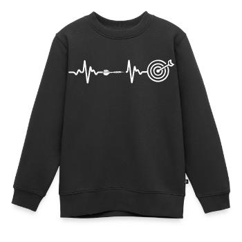 Darts Dart - Kids Premium Organic Sweatshirt - black - Front - AI Model Kid Female (0cm)