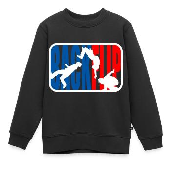 Parkour Freerunner Backflip - Kinder Premium Organic Sweatshirt - Schwarz - Vorne - AI Model Kid Female (0cm)