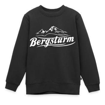 Das orig. Logo von Bergsturm Berchtesgaden - Kinder Premium Organic Sweatshirt - Schwarz - Vorne - AI Model Kid Female (0cm)