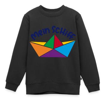 Mein Schiff - Kinder Premium Organic Sweatshirt - Schwarz - Vorne - AI Model Kid Female (0cm)