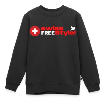 Swiss FREEE style! - Kinder Premium Organic Sweatshirt - Schwarz - Vorne - AI Model Kid Female (0cm)