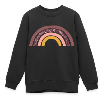 REGENBOGEN - Kinder Premium Organic Sweatshirt - Schwarz - Vorne - AI Model Kid Female (0cm)