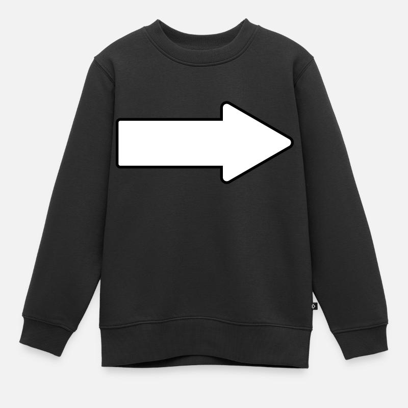 Flèche - Sweat Premium enfant bio - noir