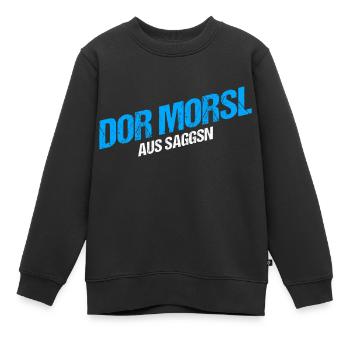 Der Marcel aus Sachsen - Kinder Premium Organic Sweatshirt - Schwarz - Vorne - AI Model Kid Female (0cm)
