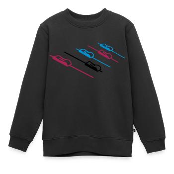 DJ Musik Mischpult - Kinder Premium Organic Sweatshirt - Schwarz - Vorne - AI Model Kid Female (0cm)