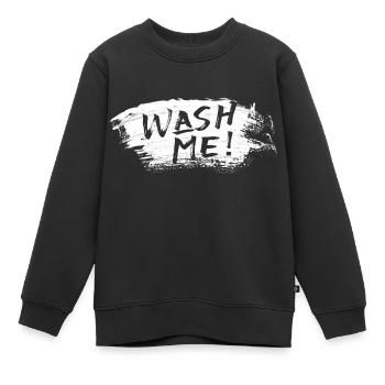 Lavez-moi - Sweat Premium enfant bio - noir - Devant - AI Model Kid Female (0cm)