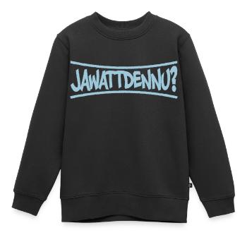 Farbe änderbar | Ja was denn jetzt? - Kinder Premium Organic Sweatshirt - Schwarz - Vorne - AI Model Kid Female (0cm)