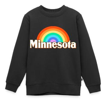 Minnesota - Kinder Premium Organic Sweatshirt - Schwarz - Vorne - AI Model Kid Female (0cm)