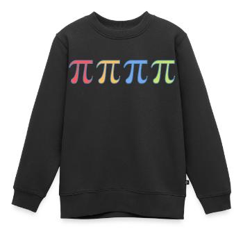 Pi *vintage x4 - Maths Ingénieur Science - Sweat Premium enfant bio - noir - Devant - AI Model Kid Female (0cm)
