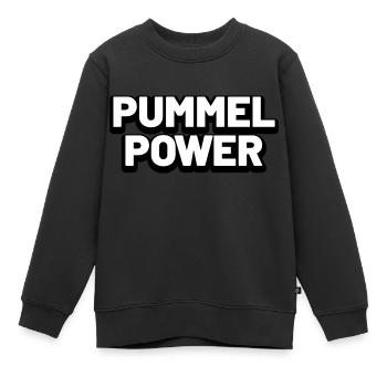 pummel power - Kinder Premium Organic Sweatshirt - Schwarz - Vorne - AI Model Kid Female (0cm)