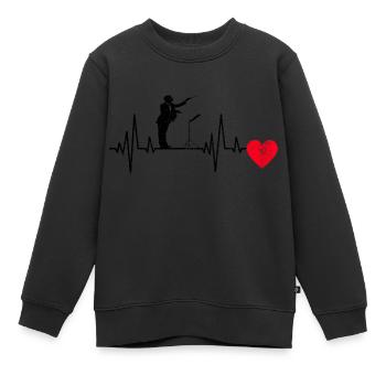 Chefs d’orchestre Cadeau Direction d’orchestre Chef d’orchestre - Sweat Premium enfant bio - noir - Devant - AI Model Kid Female (0cm)