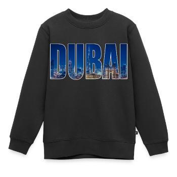 dubai - Kinder Premium Organic Sweatshirt - Schwarz - Vorne - AI Model Kid Female (0cm)