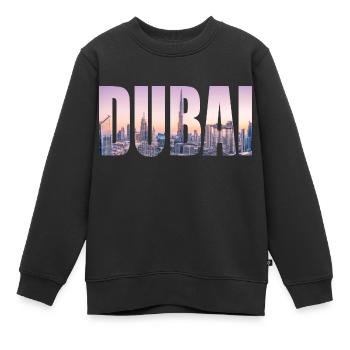 dubai - Kinder Premium Organic Sweatshirt - Schwarz - Vorne - AI Model Kid Female (0cm)