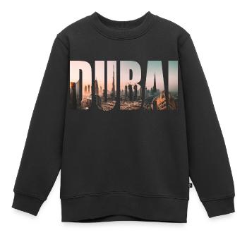 dubai - Kinder Premium Organic Sweatshirt - Schwarz - Vorne - AI Model Kid Female (0cm)