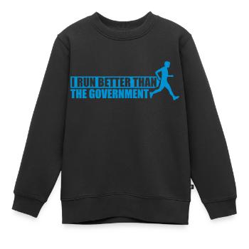 mieux fonctionner que le gouvernement - Sweat Premium enfant bio - noir - Devant - AI Model Kid Female (0cm)