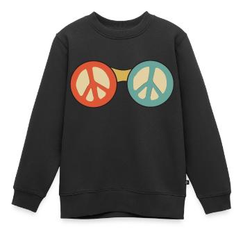 Sonnenbrille Frieden Frieden Symbol - Kinder Premium Organic Sweatshirt - Schwarz - Vorne - AI Model Kid Female (0cm)