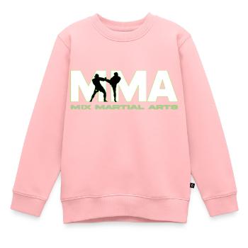 MMA Logo - Kinder Premium Organic Sweatshirt - Rosa - Vorne - AI Model Kid Female (0cm)