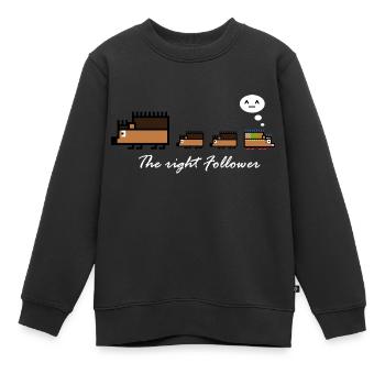 Igel-Follower - Kinder Premium Organic Sweatshirt - Schwarz - Vorne - AI Model Kid Female (0cm)