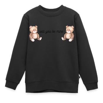 will you be mine - Kinder Premium Organic Sweatshirt - Schwarz - Vorne - AI Model Kid Female (0cm)