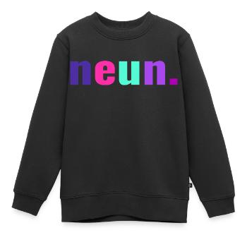 9. Geburtstag neun 9 Jahre - Kinder Premium Organic Sweatshirt - Schwarz - Vorne - AI Model Kid Female (0cm)