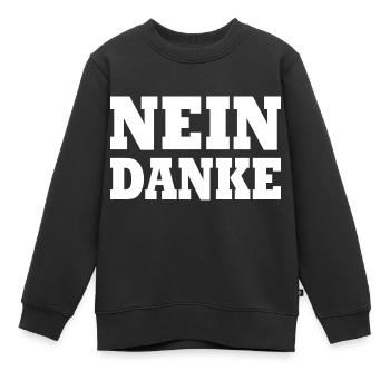 Nein danke - Kinder Premium Organic Sweatshirt - Schwarz - Vorne - AI Model Kid Female (0cm)