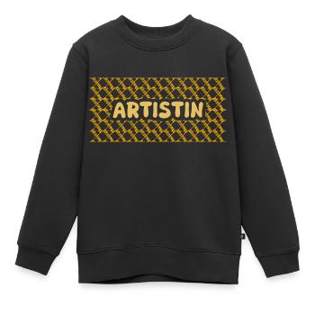 Job Artistin - Kinder Premium Organic Sweatshirt - Schwarz - Vorne - AI Model Kid Female (0cm)