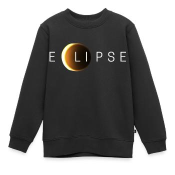 Éclipse solaire - Sweat Premium enfant bio - noir - Devant - AI Model Kid Female (0cm)