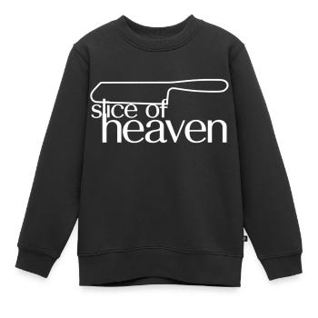 Slice of Heaven Chef Design - Kinder Premium Organic Sweatshirt - Schwarz - Vorne - AI Model Kid Female (0cm)