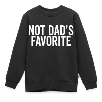 Nicht Papas Favorit - Kinder Premium Organic Sweatshirt - Schwarz - Vorne - AI Model Kid Female (0cm)