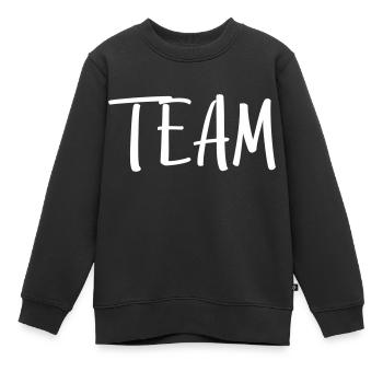 team - Kinder Premium Organic Sweatshirt - Schwarz - Vorne - AI Model Kid Female (0cm)