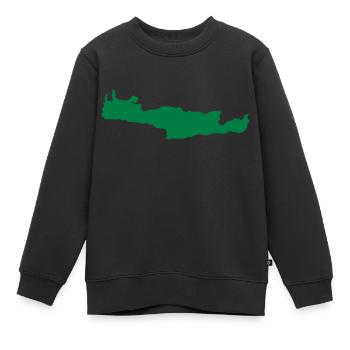 Kreta - Kinder Premium Organic Sweatshirt - Schwarz - Vorne - AI Model Kid Female (0cm)