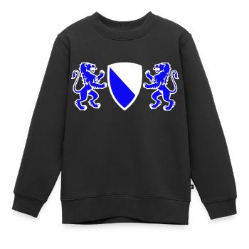 zürich - Sweat Premium enfant bio - noir - Devant - AI Model Kid Female (0cm)