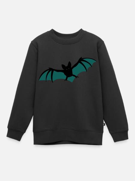 chauves-souris - Sweat Premium enfant bio - noir