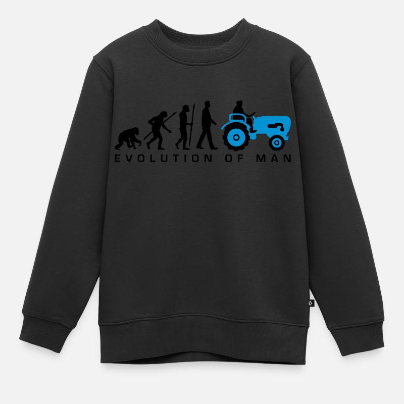 evolution_bauer_mit_traktor_032013_a_2c - Sweat Premium enfant bio - noir