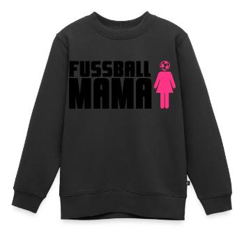 Fußball-Mama - Kinder Premium Organic Sweatshirt - Schwarz - Vorne - AI Model Kid Female (0cm)