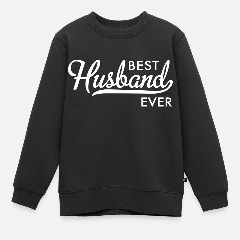 Ehemann - Kinder Premium Organic Sweatshirt - Schwarz