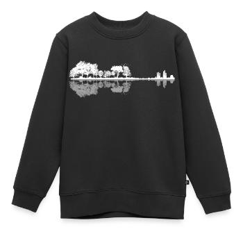 BaumGeige - Kinder Premium Organic Sweatshirt - Schwarz - Vorne - AI Model Kid Female (0cm)