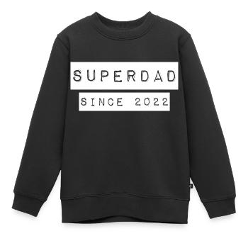 Superdad Vater Papa since 2022 Spruch - Kinder Premium Organic Sweatshirt - Schwarz - Vorne - AI Model Kid Female (0cm)