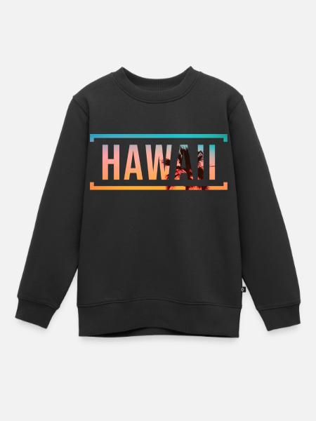 Hawaii - Kinder Premium Organic Sweatshirt - Schwarz