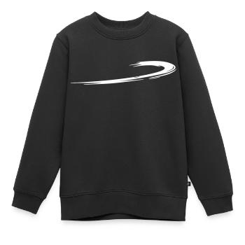 geschwungener Schweif | Vector-Graphic - Kinder Premium Organic Sweatshirt - Schwarz - Vorne - AI Model Kid Female (0cm)
