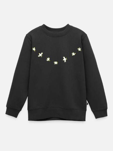 Birdies - Sweat Premium enfant bio - noir