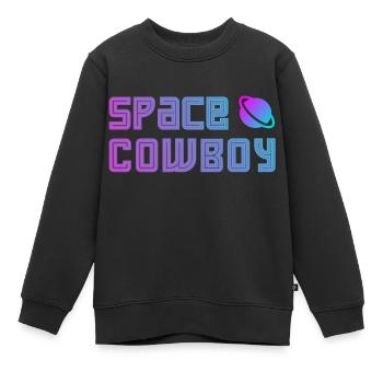 Space Cowboy - Kinder Premium Organic Sweatshirt - Schwarz - Vorne - AI Model Kid Female (0cm)