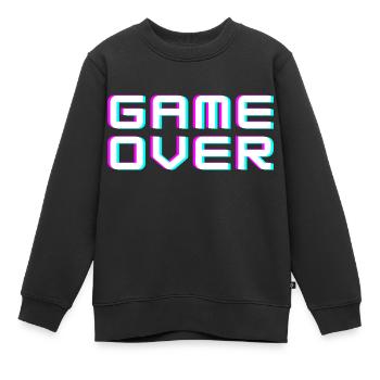 Game Over - Kinder Premium Organic Sweatshirt - Schwarz - Vorne - AI Model Kid Female (0cm)