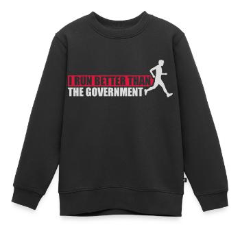 mieux fonctionner que le gouvernement - Sweat Premium enfant bio - noir - Devant - AI Model Kid Female (0cm)